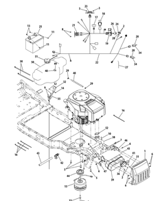 Part Location Diagram of 751-10006 MTD Hose, Tube & Fitting